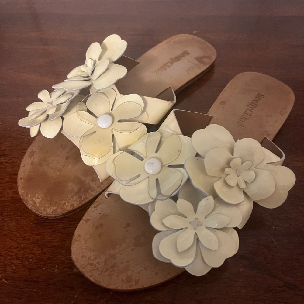 See by Chloe Magnolia Floral Women's Sandals size 38 1/2 (US 8.5)